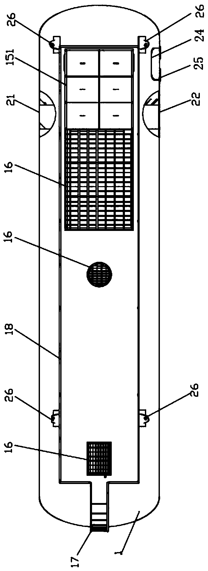Filtering method of intelligent assembly type integrated sewage purification device