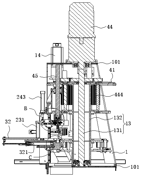 Full-automatic tapping machine and working method thereof