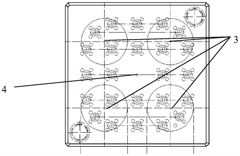 A fuel assembly lower nozzle for balancing the flow of coolant at the core inlet