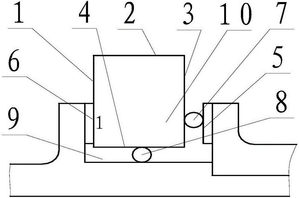 Planing method for cubic part vertical faces