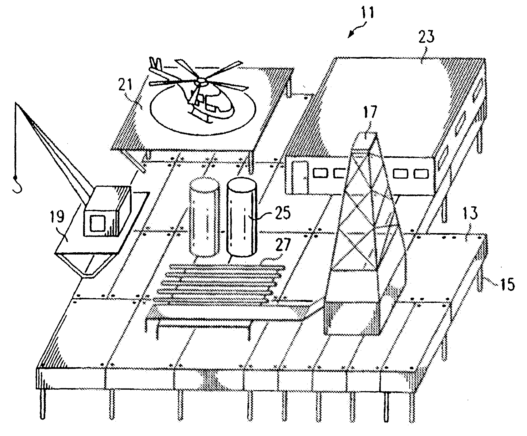 Method and System for Building Modular Structures from Which Oil and Gas Wells are Drilled