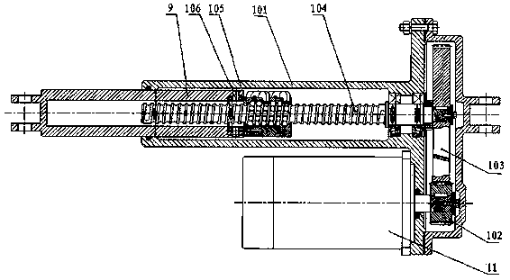 Electric drive pusher type steering system controlled by coupling force and displacement and control method