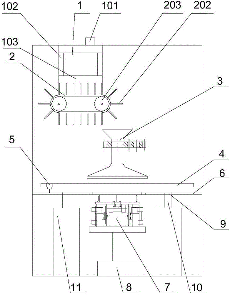 Centrifugal supplying and vibrating compaction device and method for powder for 3D printing