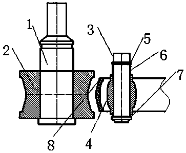 Near net forming method of extra-large bearing iron retainer