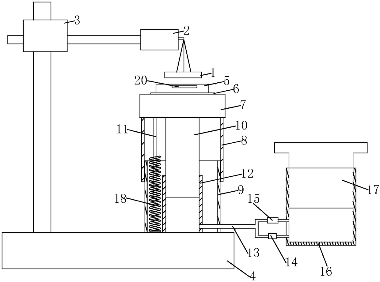 Liquid surface tension coefficient measuring device