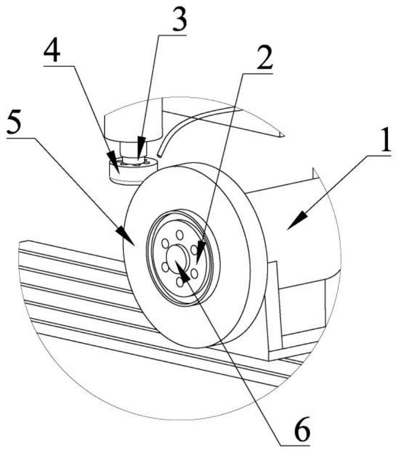 Efficient and precise in-situ dressing method and device for cup-shaped arc grinding wheel