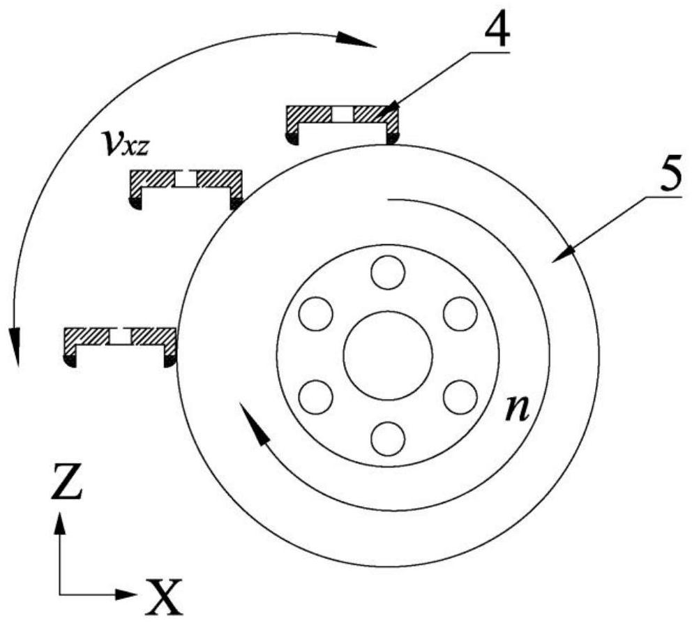 Efficient and precise in-situ dressing method and device for cup-shaped arc grinding wheel