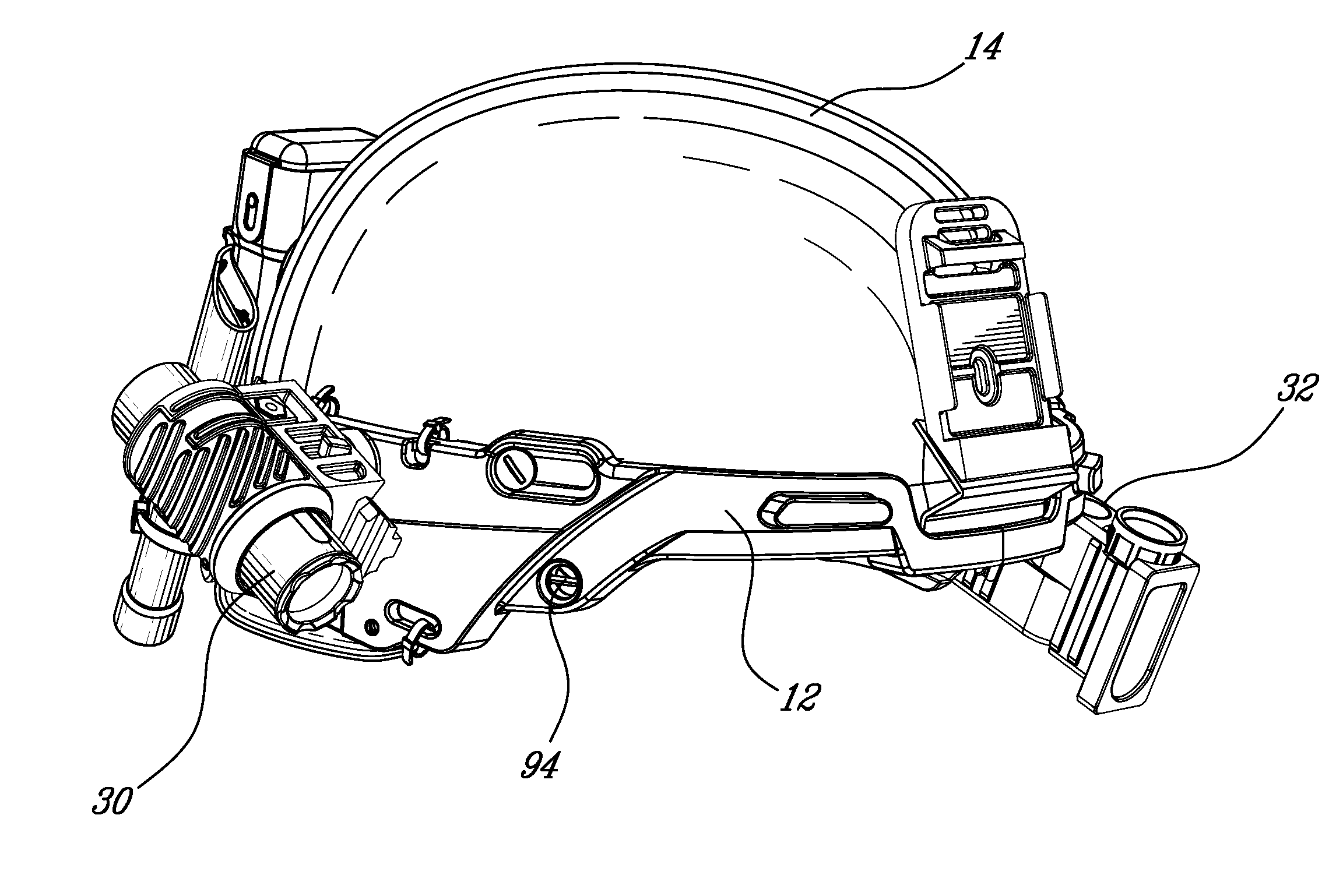 Adaptor platform for helmet