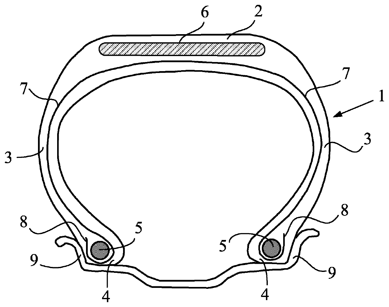 Rubber composite reinforced by at least one steel reinforcing element rendered adhesive by an adhesive composition containing aromatic aldehyde and polyphenol