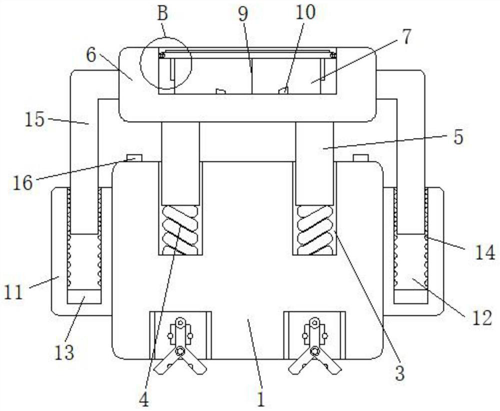 A central air-conditioning pipe fixing bracket device