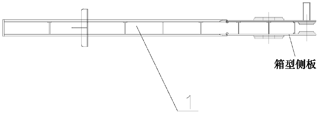 A combined beam beam and hanging beam device and its hoisting method