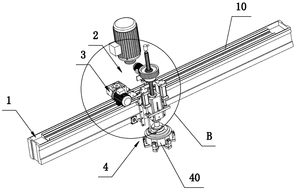 Grinding and polishing mechanism of a stone mill