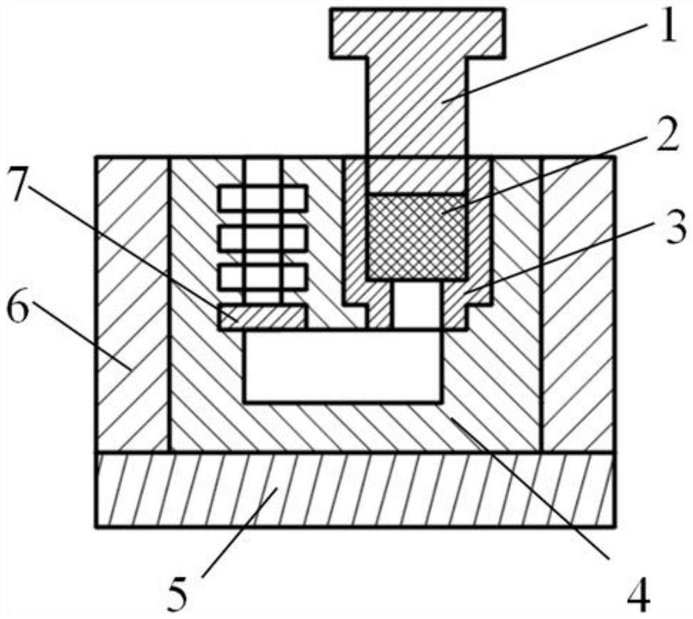 Multi-extrusion device for preparing layered isomeric magnesium alloy and method for preparing layered isomeric magnesium alloy by utilizing device