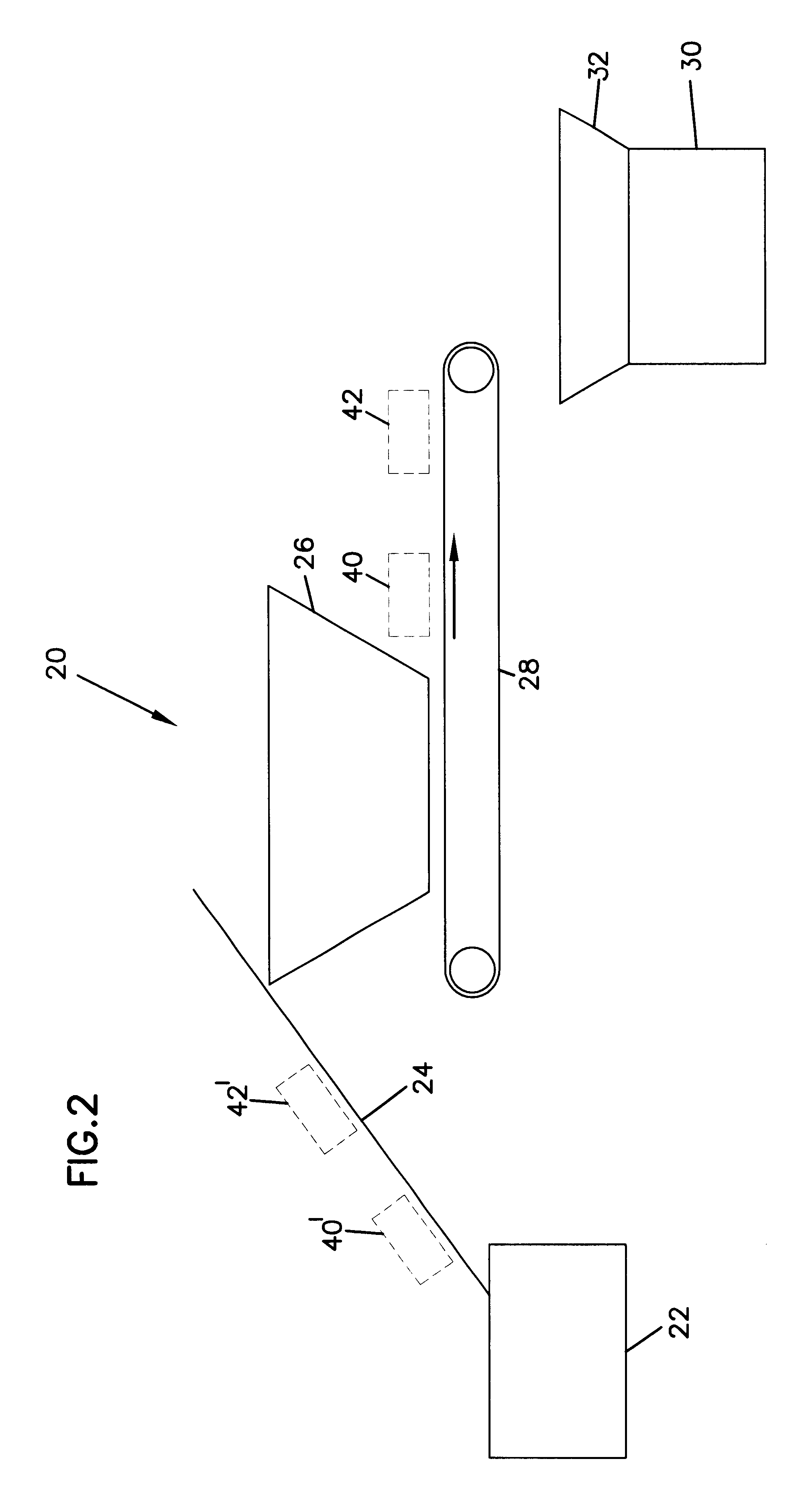 Process and equipment for producing concrete products having blended colors