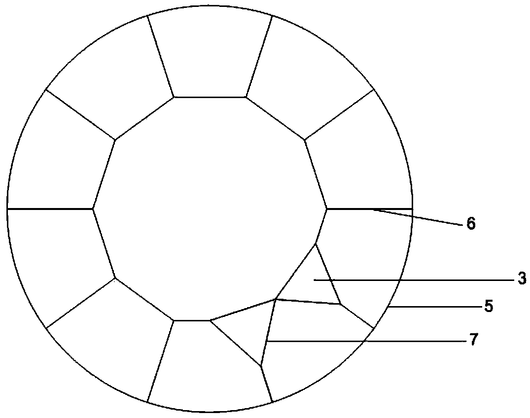 A diamond with the effect of ten arrows and ten hearts