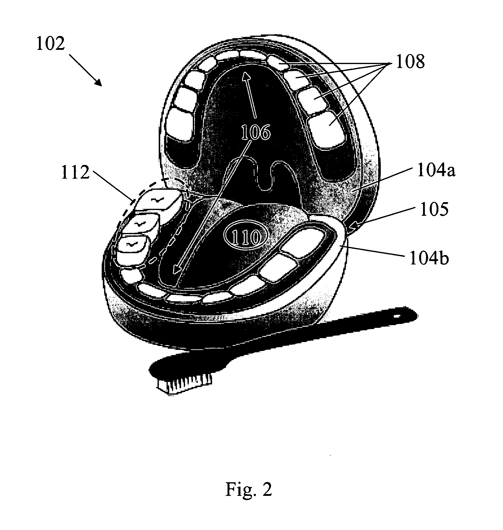 Device and method for promoting effective oral hygiene by a child