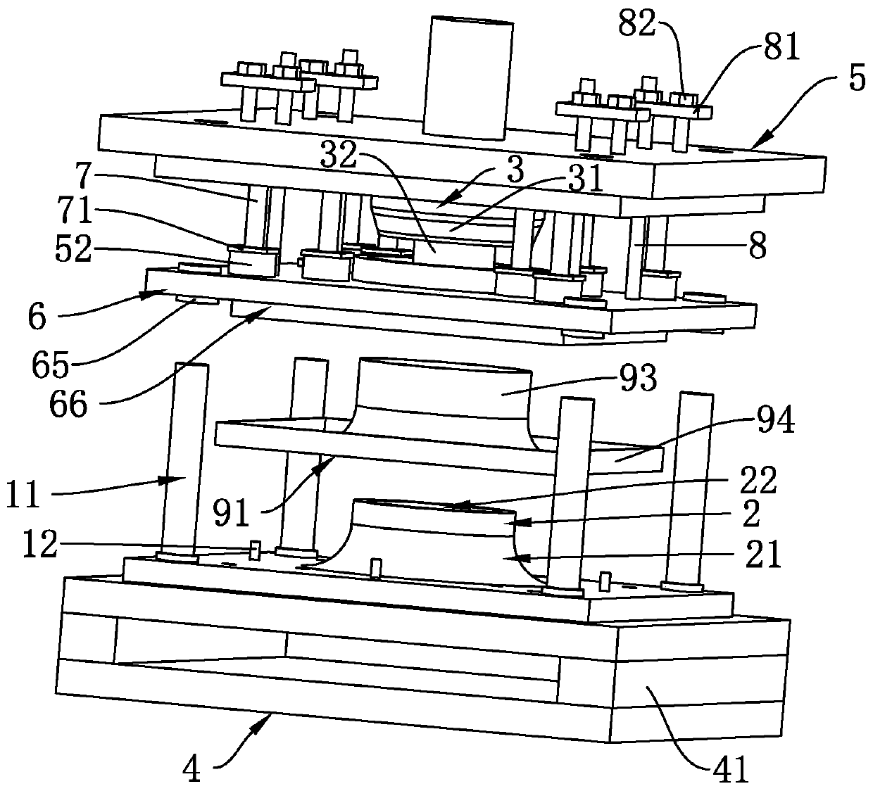 A blower expansion stamping die