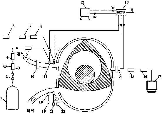 Hydrogen-gasoline blended fuel rotary engine and control method