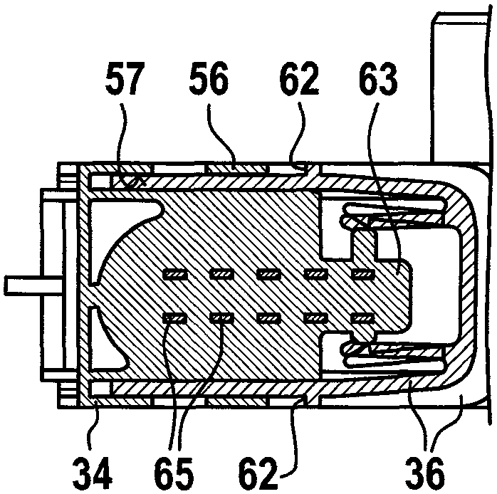 Transmission-driving unit with electronic interface which can be locked