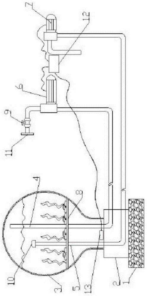 Water-surface landscape device with filter