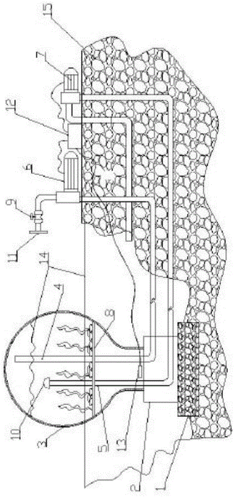 Water-surface landscape device with filter