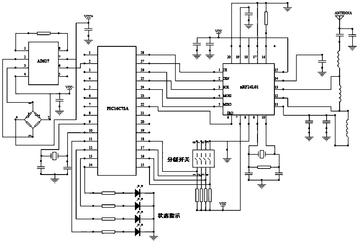 A safety state monitoring and early warning active electronic label and a method for using it to detect objects to be tested