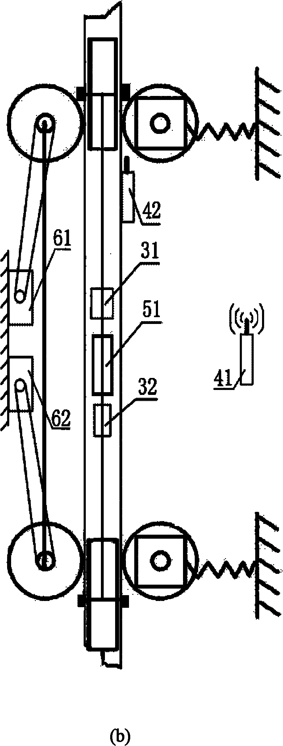 A robot for measuring verticality and gauge of elevator guide rails