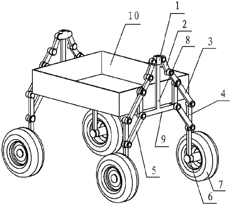 Height adjustment device for vehicle chassis and vehicle adopting same