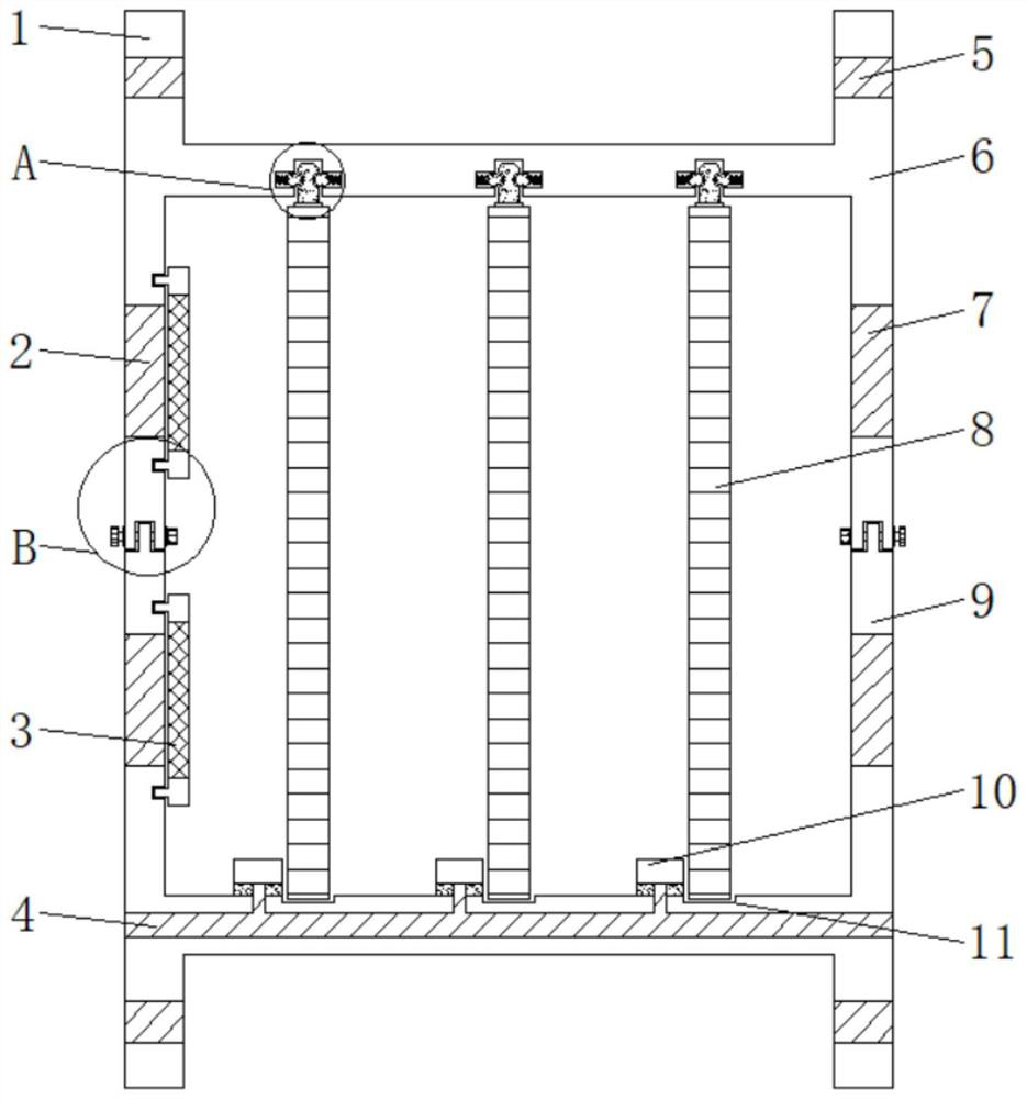 Air conditioning unit silencer with dustproof structure