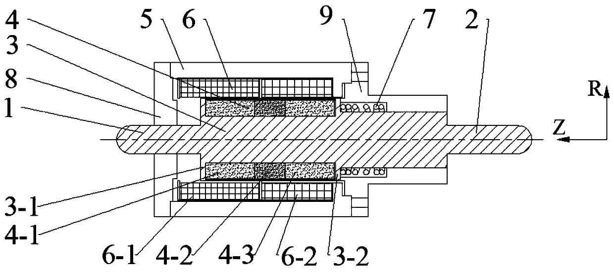 Bidirectional self-holding electromagnet for achieving position stability based on spring pressure and reluctance force