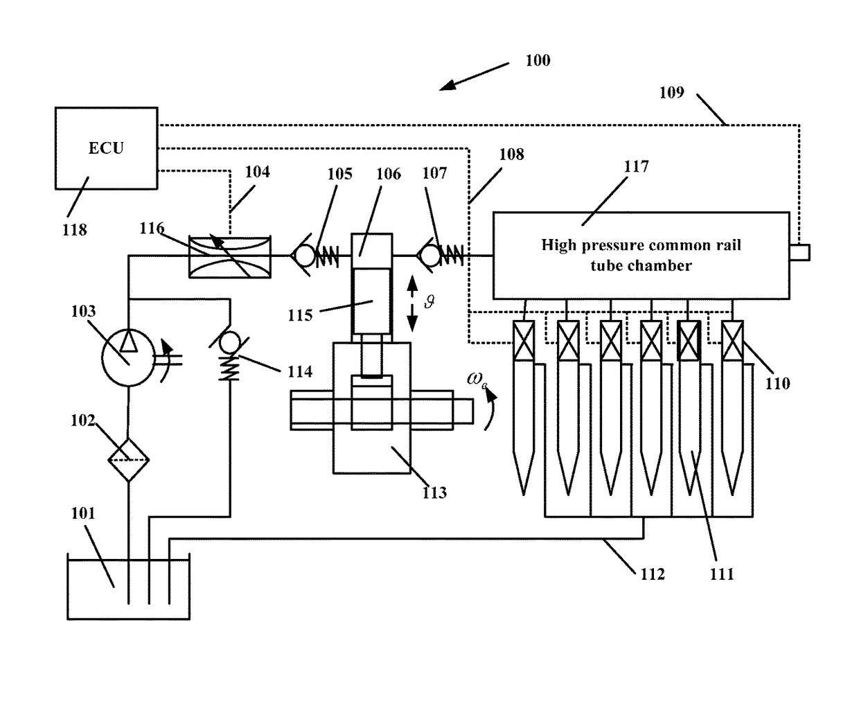 Device and method for controlling high-pressure common-rail system of diesel engine