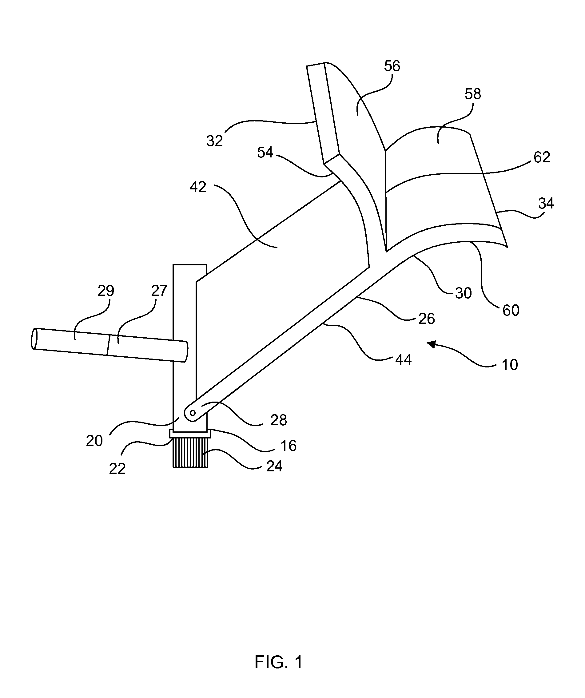 Scraper device for cleaning a submerged surface