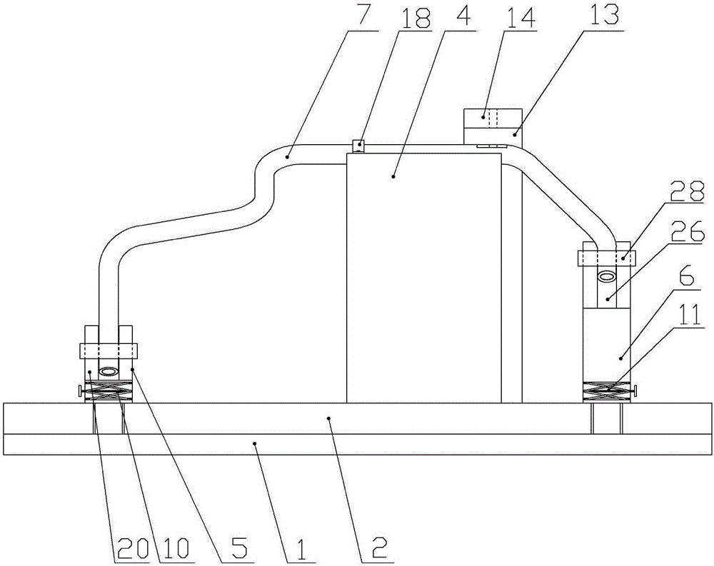 Drilling clamp for special-shaped bent pipes