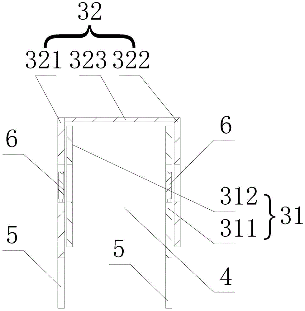 Suspended structure for integrated ceiling