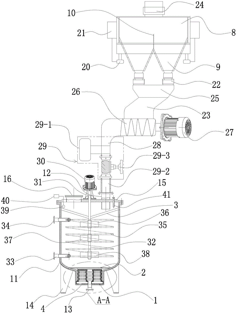 Filtering and weighing integrated reaction kettle