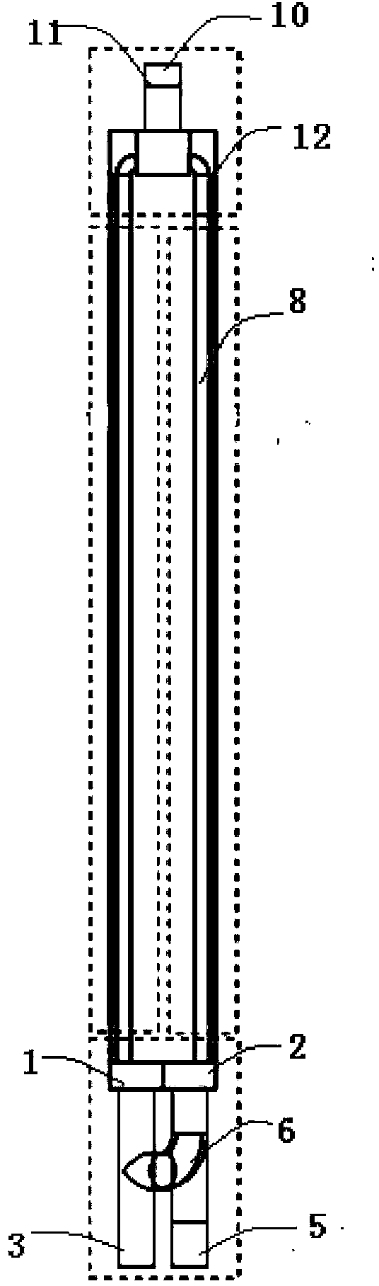 Switchable single-double flow air cooling radiator in vertical arrangement