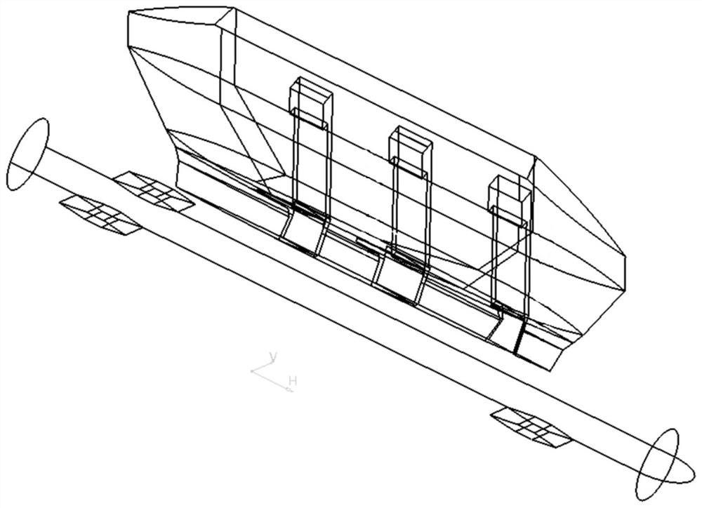 Automatic gas-suction support column structure applied to twin-hull ship in small waterplane area