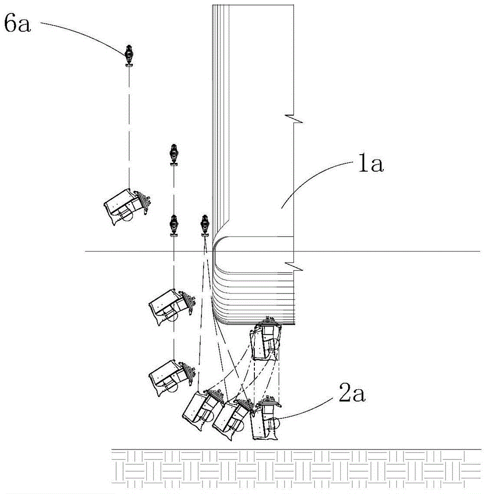 Detachment method of offshore platform propeller
