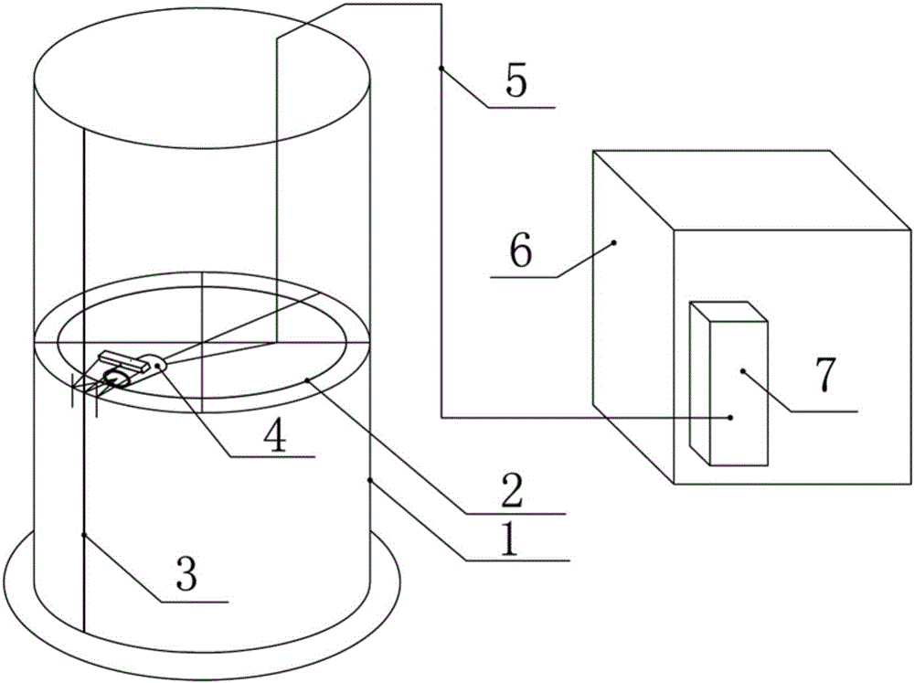 Monitoring device and method for piston torque of rubber membrane seal gas holder