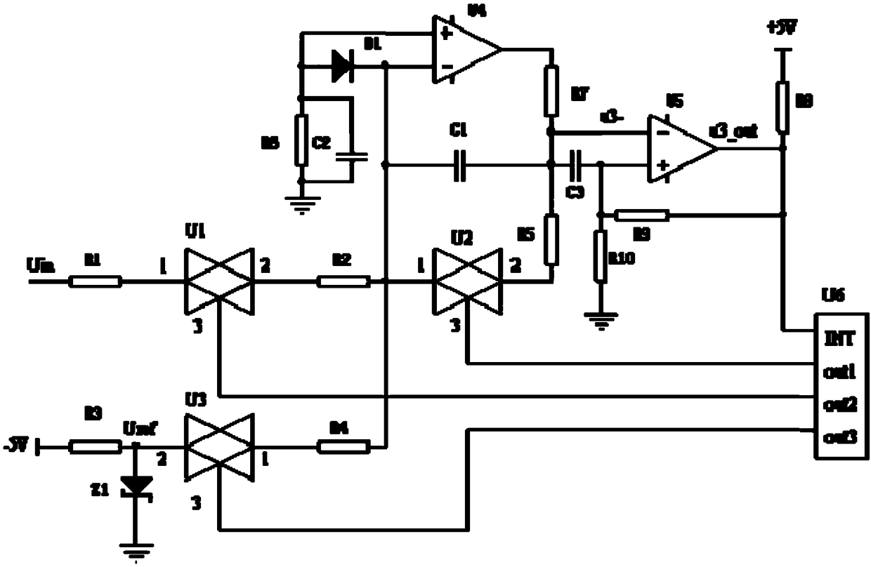 A circuit for improving the analog-to-digital conversion precision of single chip microcomputer