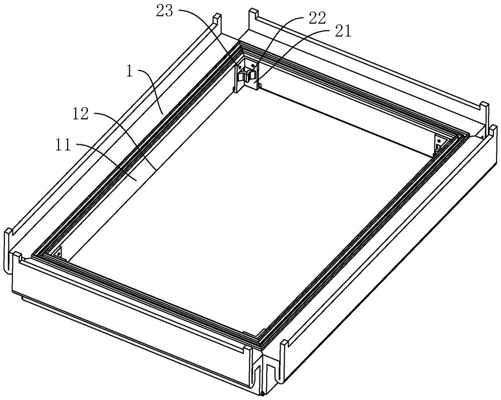 Profile assembling structure for composite air pipe connecting flange