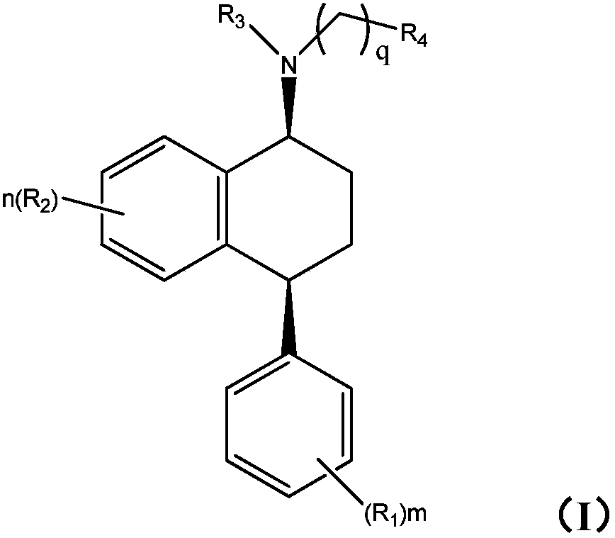 New sertraline analogue, preparation method and applications thereof