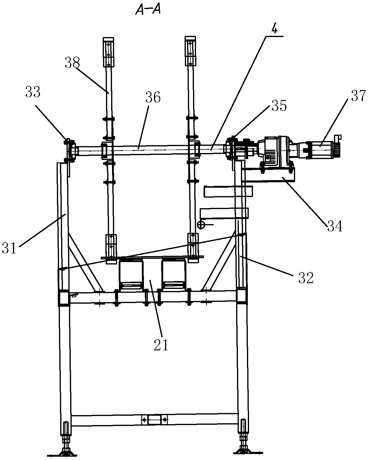 Small-size plate overturning mechanism