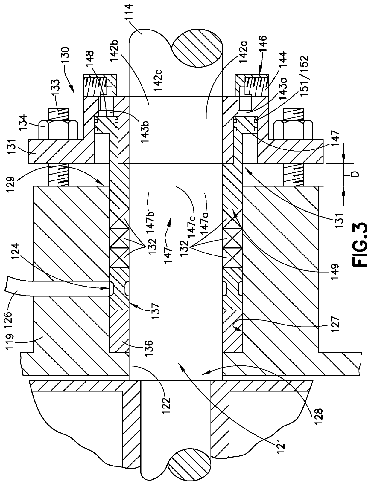 Remotely adjustable gland follower for a shaft sealing system