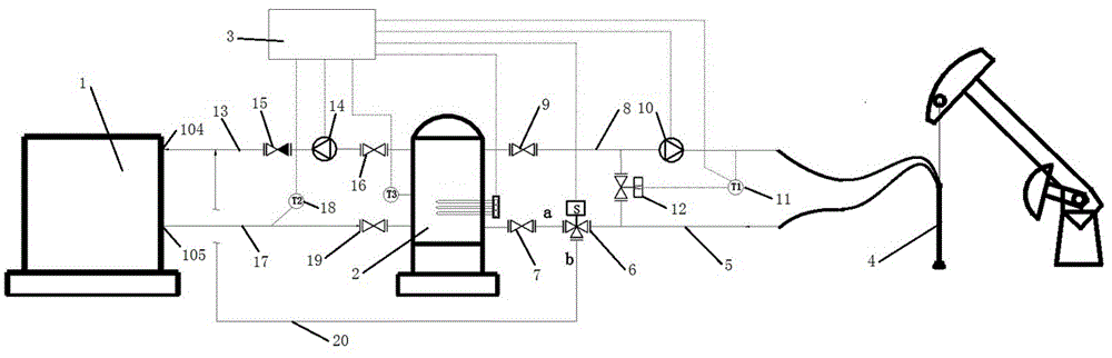 Temperature-adjustable off-peak electricity heat storage crude oil heating device