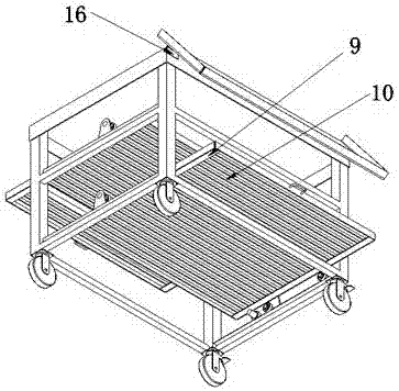 Bent mold unloading car