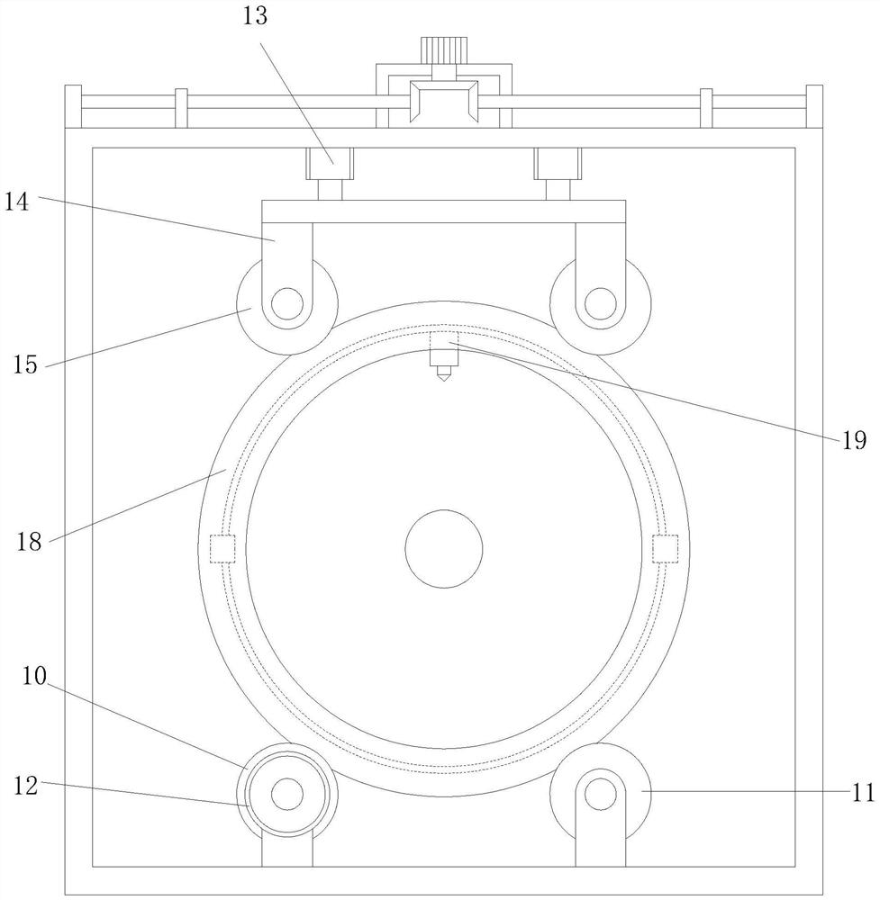 Spraying device for pump body machining