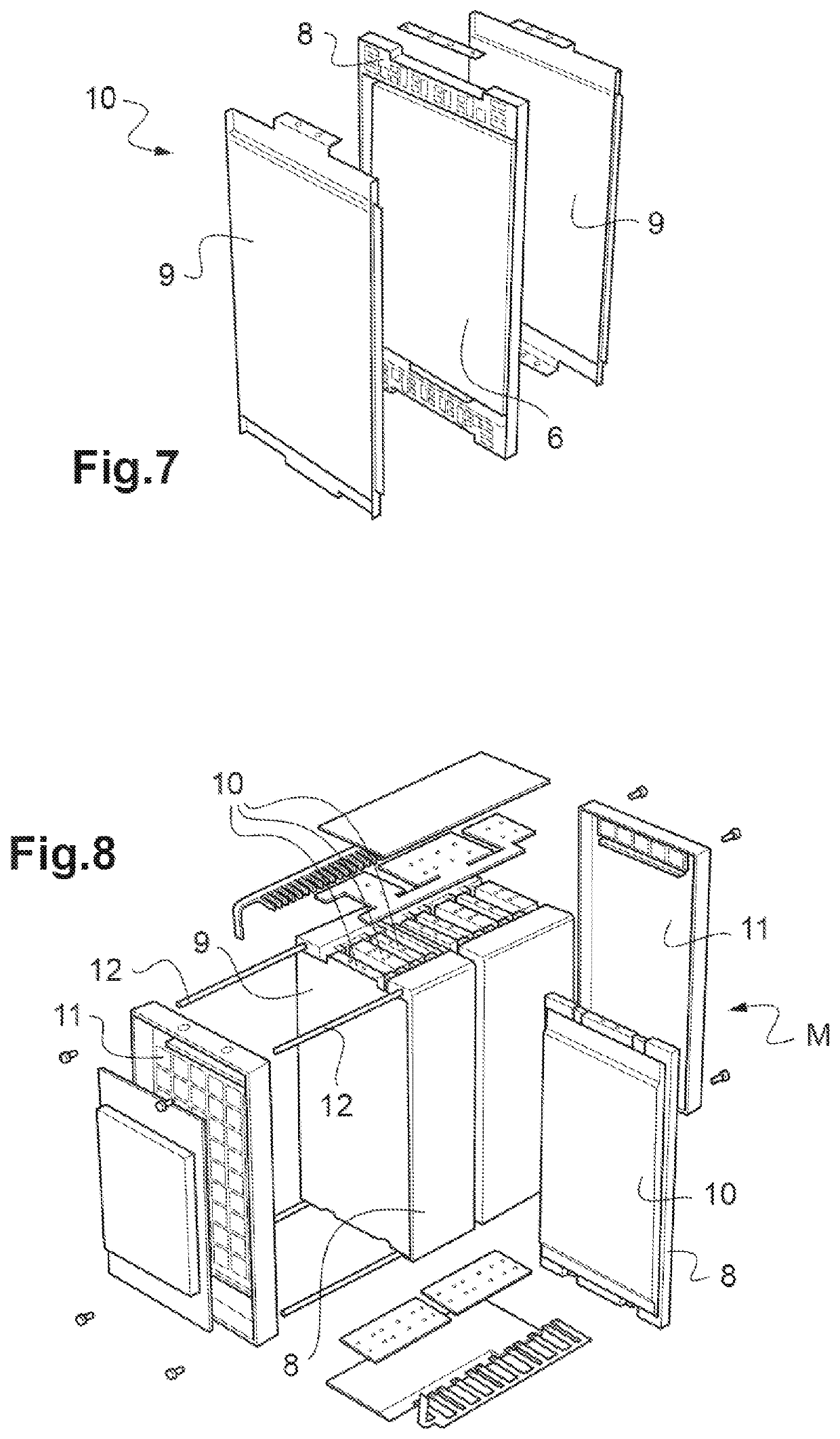 High-capacity stacked-electrode metal-ion accumulator capable of delivering high power