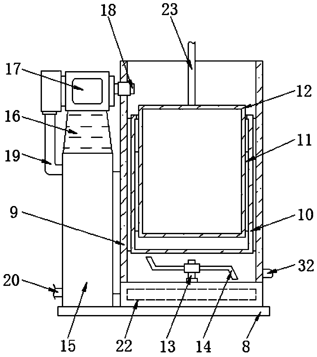 Aquatic product processing sewage treatment system