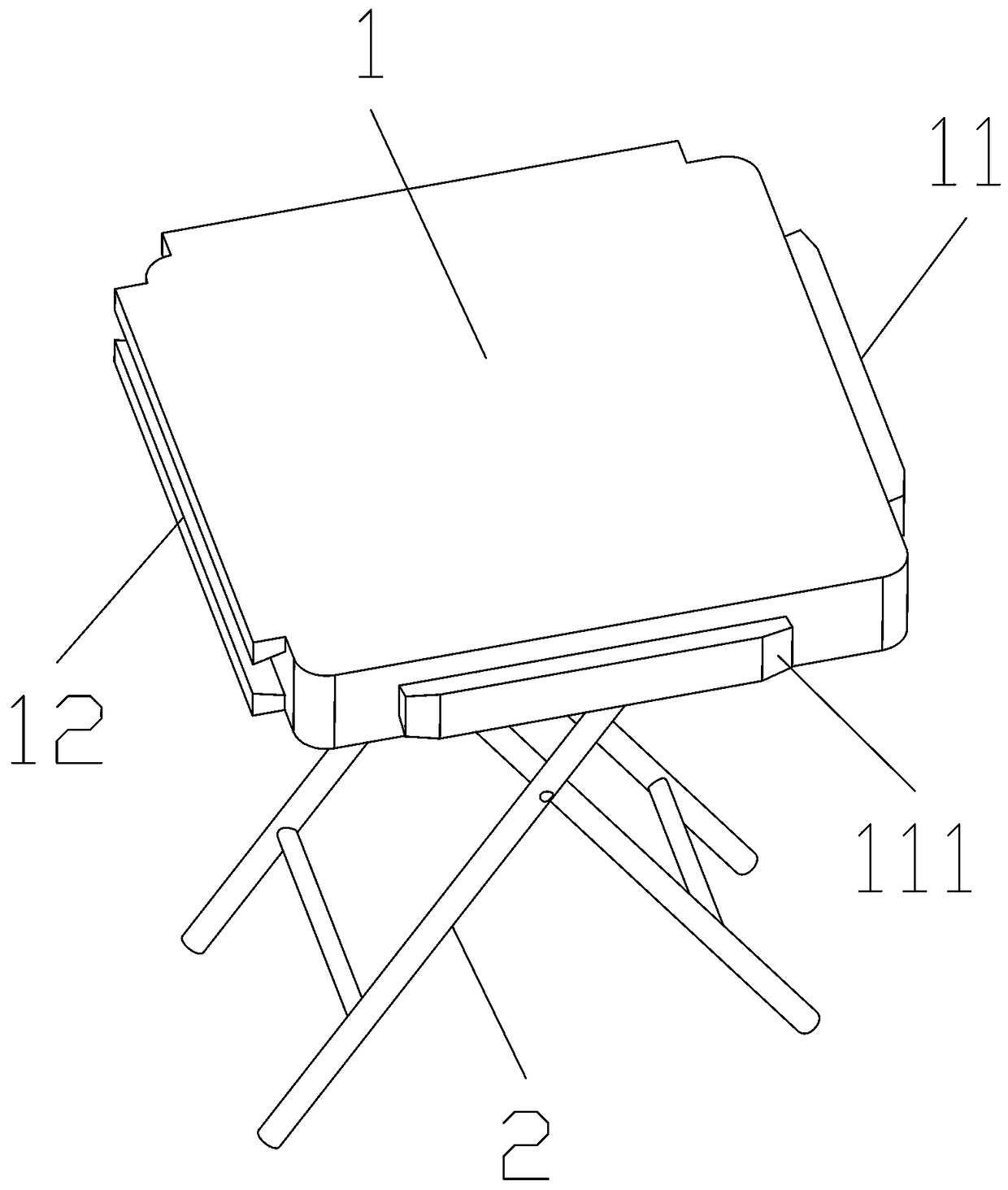 Modular folding stool